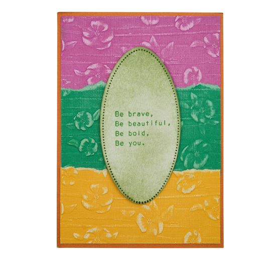 Sizzix 3D Embossing template by Stacey Park