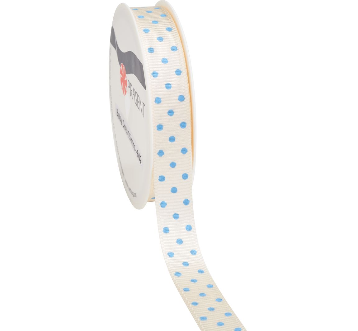 Rep lint "Baby Dots" - Lichtblauw