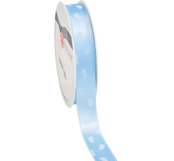 Satin ribbon "Baby feet"