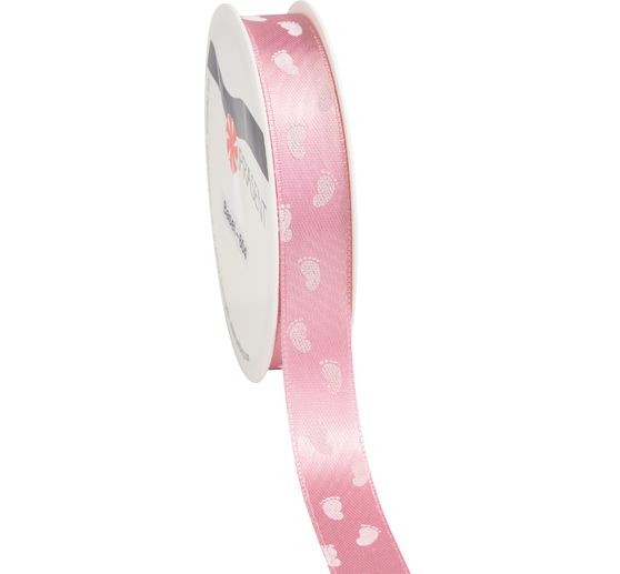 Satin ribbon "Baby feet"