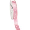Satin ribbon "Baby feet" Light pink