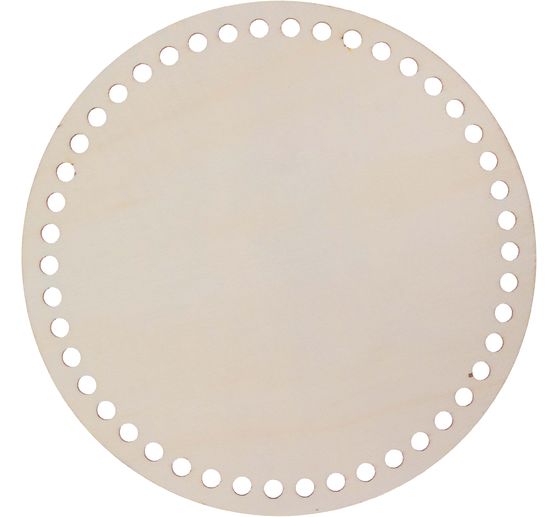 Houten basis voor haakmand "Rond"