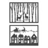 Sjabloon set, 2-delig Winterlandschap
