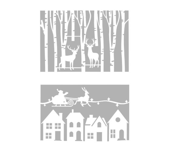 Stencil set, 2 parts