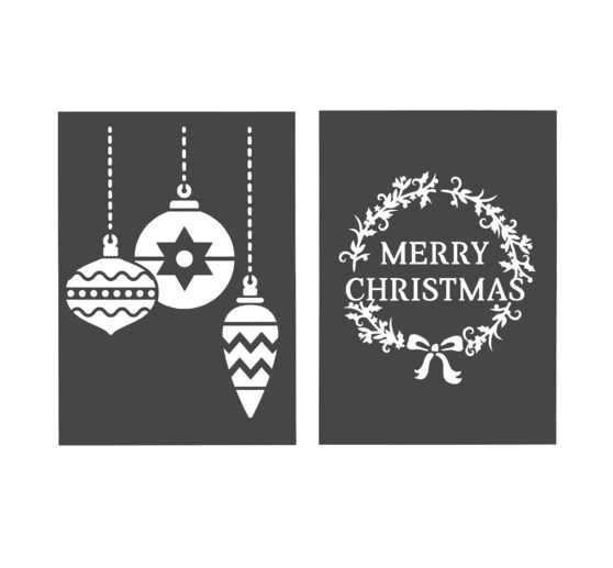 Stencil set, 2 parts