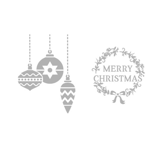 Stencil set, 2 parts