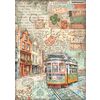 Motief strozijde "Art of Travelling" Tram