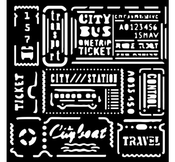 Stencil "Art of Travelling"