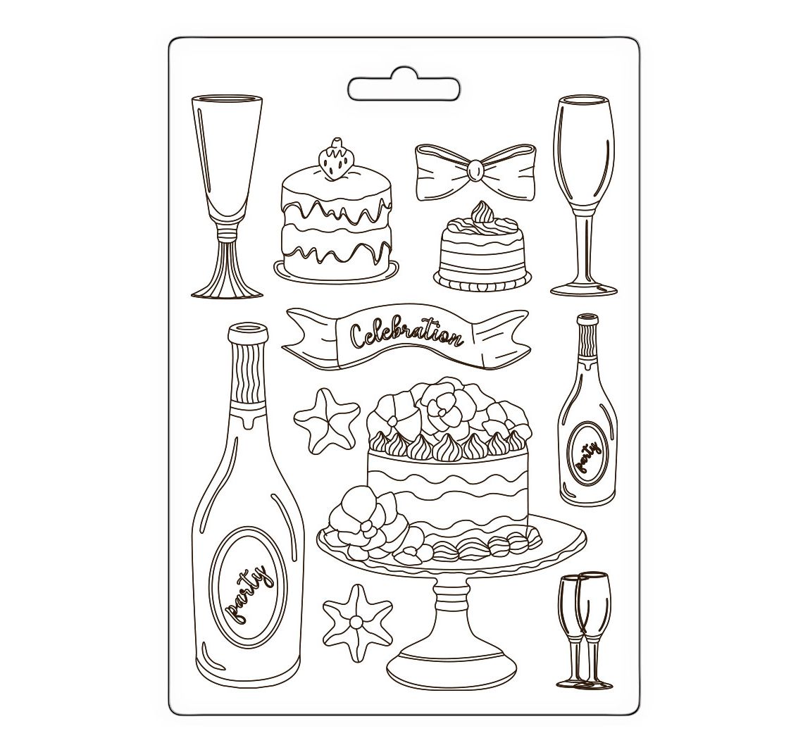 Gietvorm "Masquerade" - Flute & Cakes