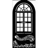 Stencil "Masquerade" Window