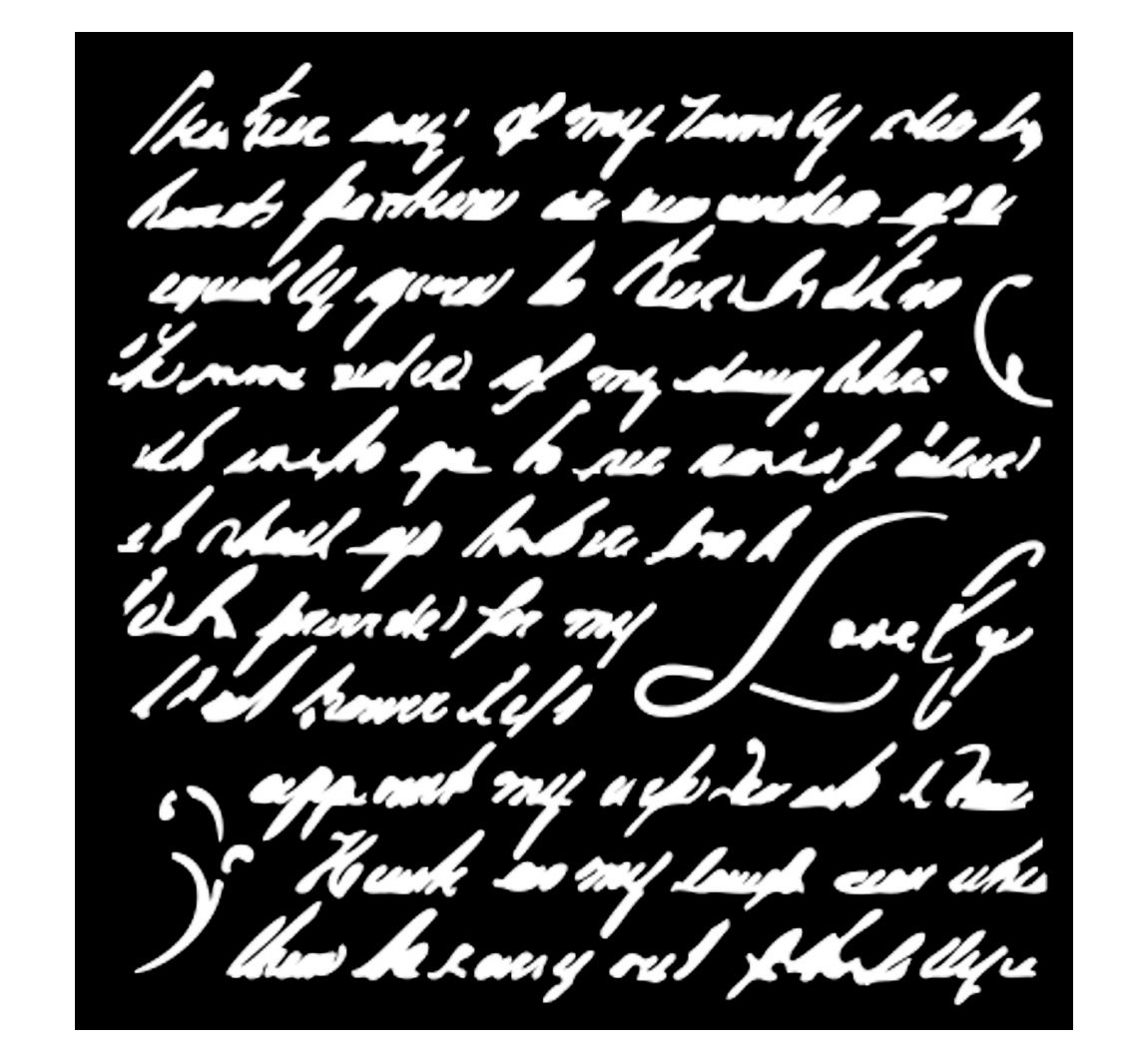 Sjabloon "Masquerade" - Handwriting