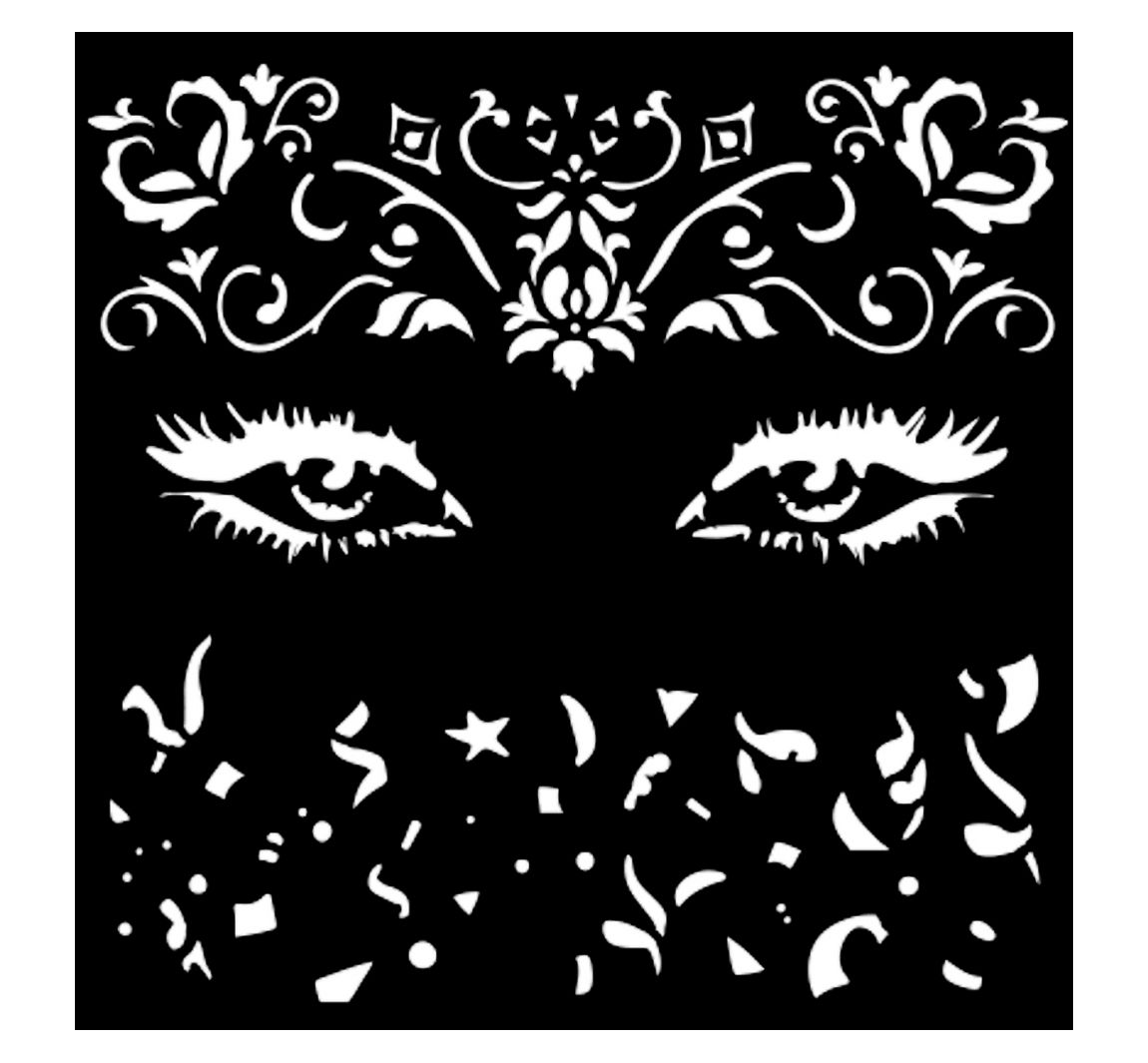 Sjabloon "Masquerade" - Eyes