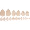 Veneer wood Easter eggs