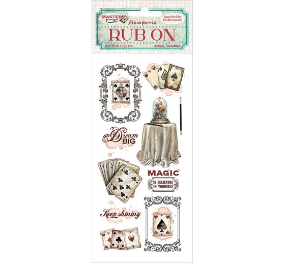 Rub On Transfer paper "Master of Magic"