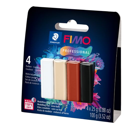 FIMO Professional material pack, 4 colours