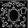 Sjabloon "House of Roses", 18 x 18 cm Border with Frame