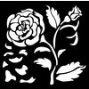 Sjabloon "House of Roses", 12 x 12 cm Big Rose