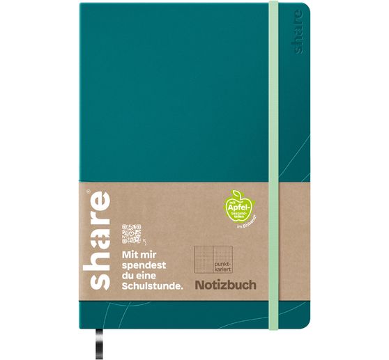 share notebook A5, dot chequered