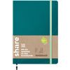 share notebook A5, dot chequered Petrol