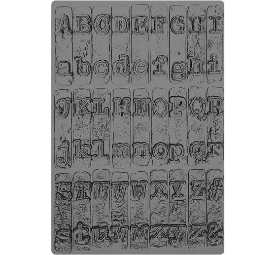 Sizzix A5 3D Embossing sjabloon by Tim Holtz