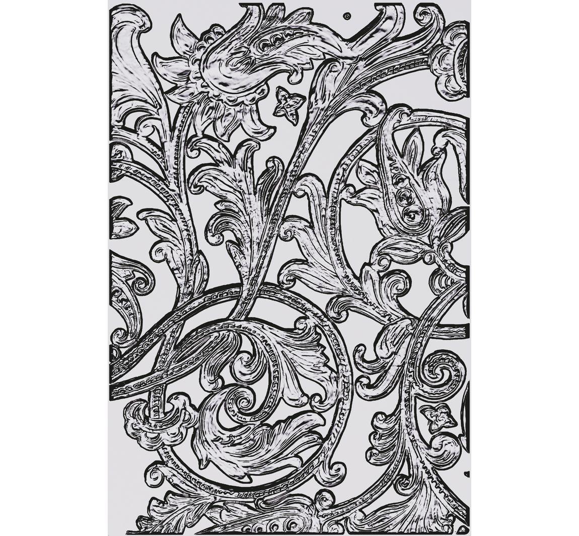 Sizzix A5 3D Embossing sjabloon by Tim Holtz - Entangled