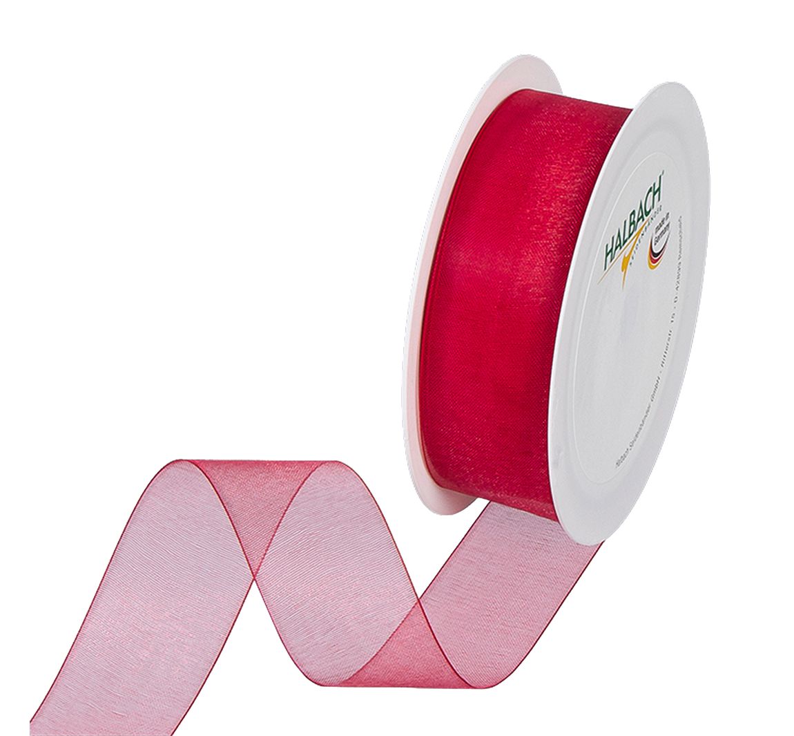 Organza lint - Rood