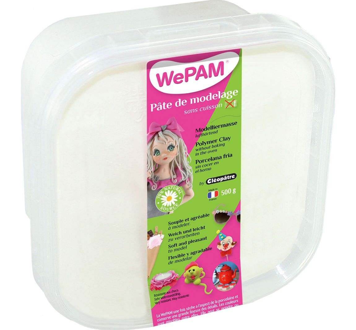 WePAM, luchtdrogende Modelleerklei - Wit