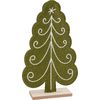VBS Vilten staande decoratie "Kerstboom" Groen