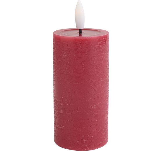 LED echte waskaars "10 x 5 cm", met timer 6/18 uur.