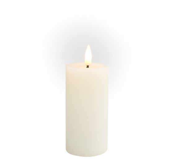 LED echte waskaars "10 x 5 cm", met timer 6/18 uur.