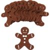 Peperkoekmannetjes van vilt Donkerbruin