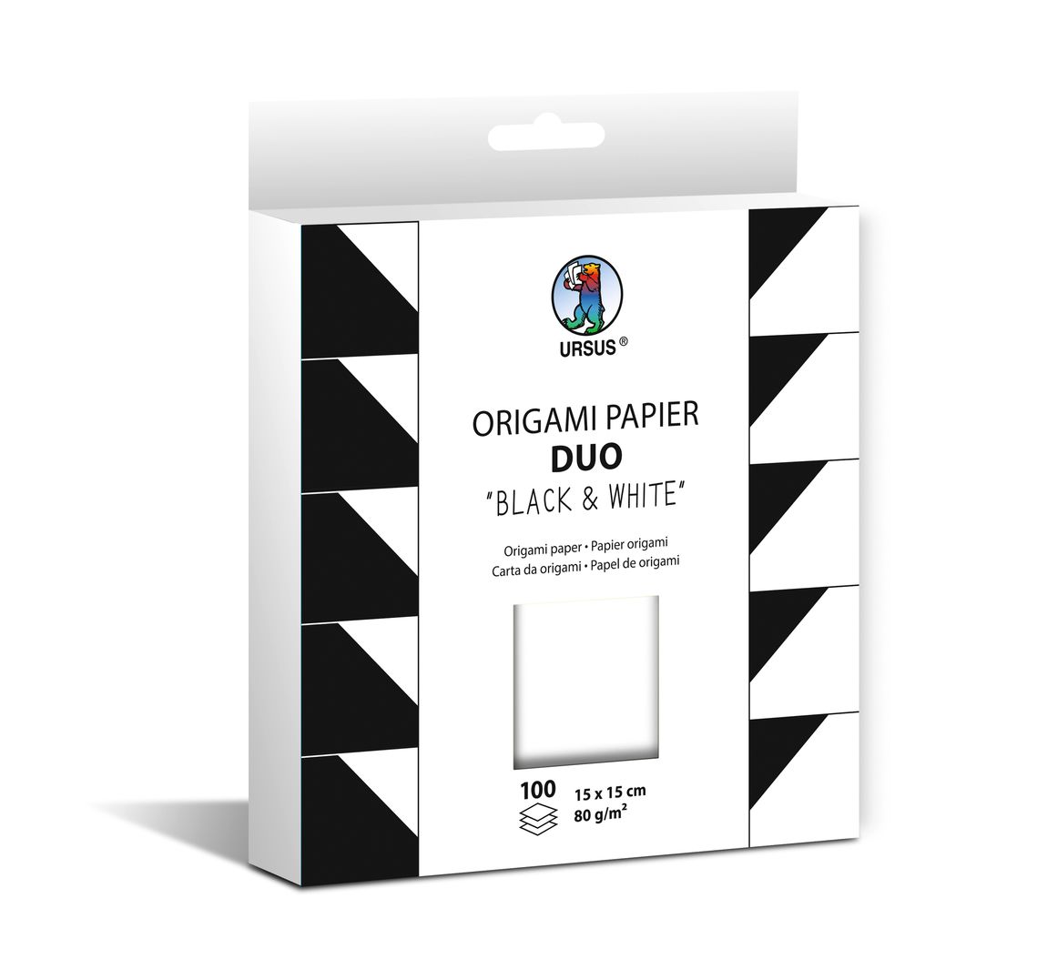 Origami papier "Duo" - Black & White