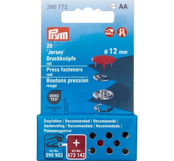 Prym Drukknopen Jersey, 12 mm, 20 stuks (en)