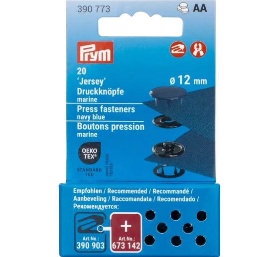 Prym Drukknopen Jersey, 12 mm, 20 stuks (en)