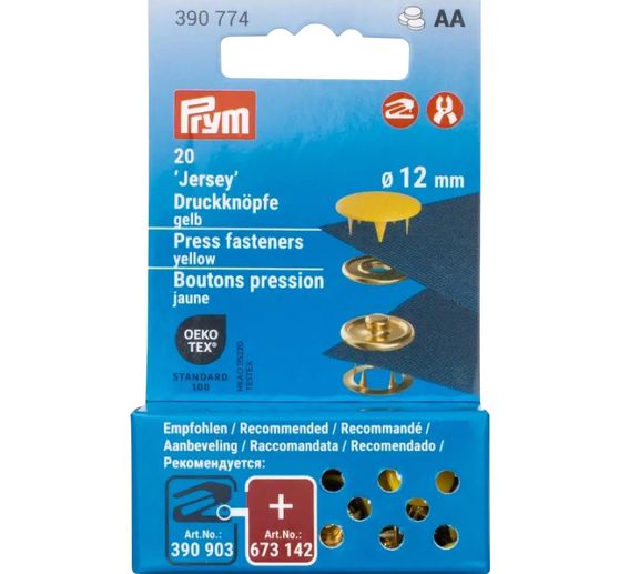 Prym Drukknopen Jersey, 12 mm, 20 stuks (en)