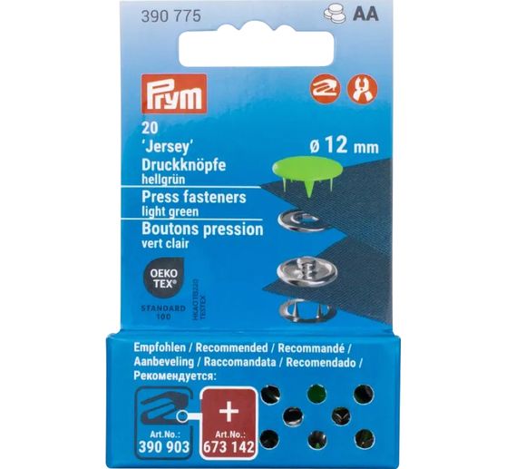 Prym Drukknopen Jersey, 12 mm, 20 stuks (en)