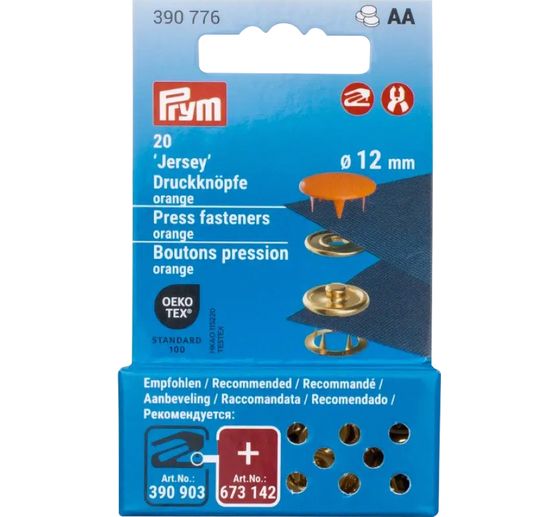 Prym Drukknopen Jersey, 12 mm, 20 stuks (en)