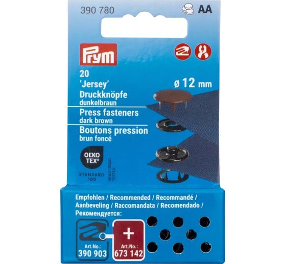 Prym Drukknopen Jersey, 12 mm, 20 stuks (en)