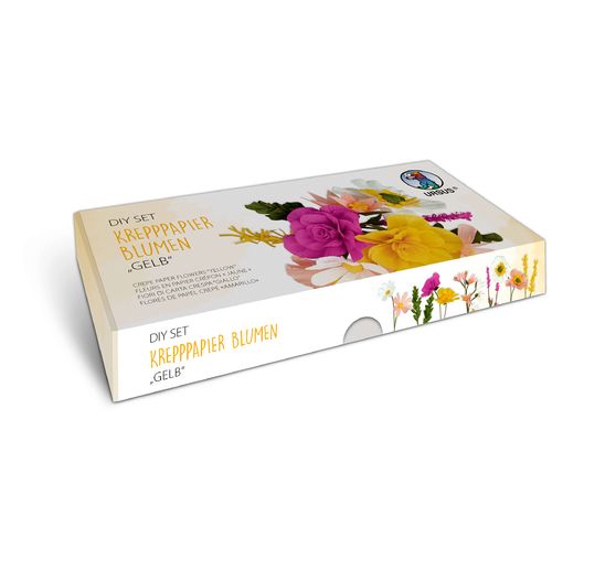 Crêpepapier bloemenset