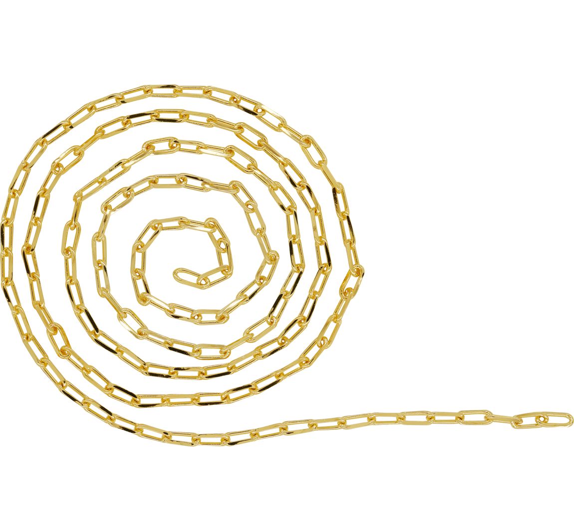 Schakelketting Paperclip - Goud