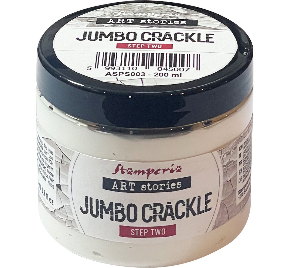 Stamperia Jumbo Crackle transparant - Step 2