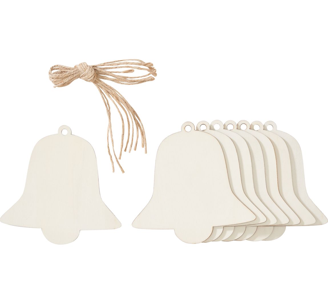 VBS Houten decoratieve hanger - Bell