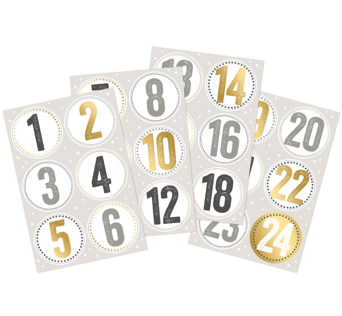 Sticker "Adventsnummers" - Elegant