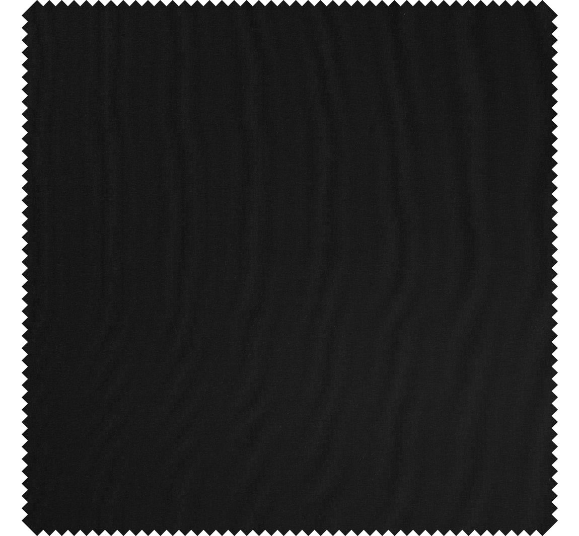 Katoenen single jersey "Uni" - Zwart
