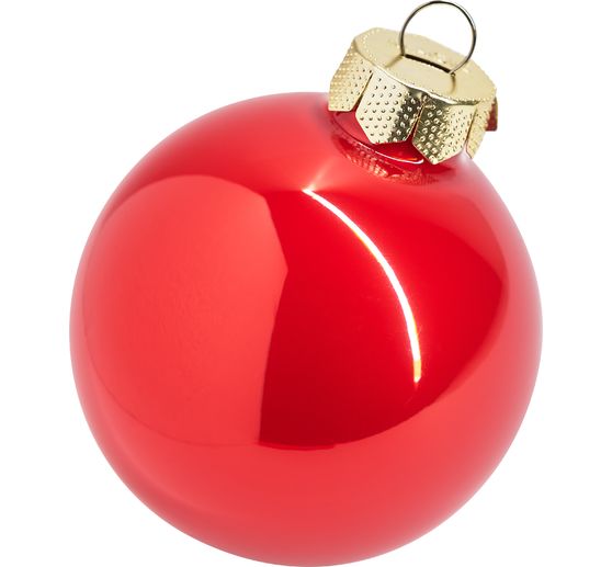Kerstballen van glas, Ø 6cm