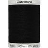 Gütermann Bobbin ondergaren, 1000 m 1005 Zwart