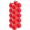 Kerstballen van glas, Ø 6cm Rood