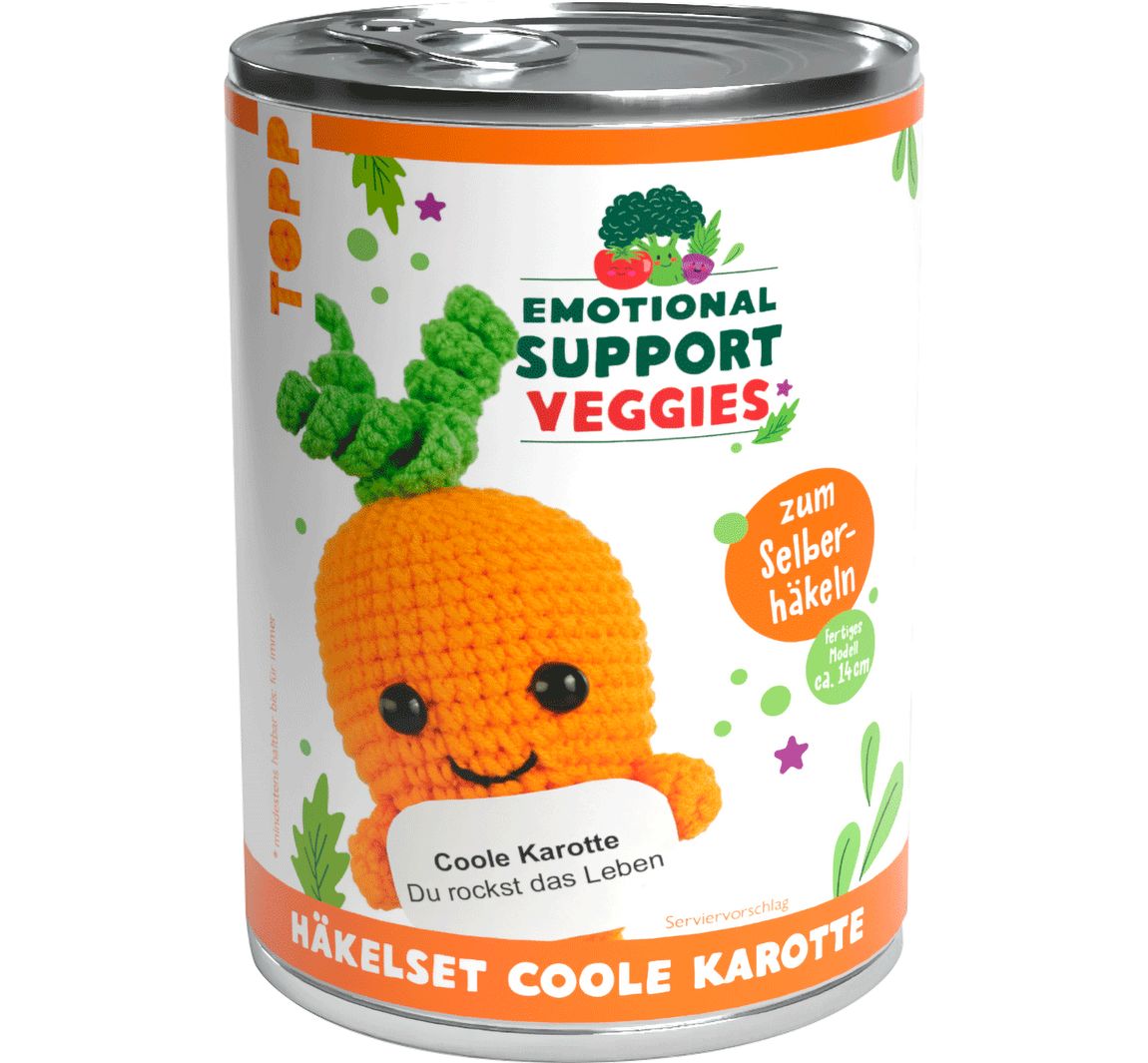 Haakset "Emotional Support Veggies" - Wortel