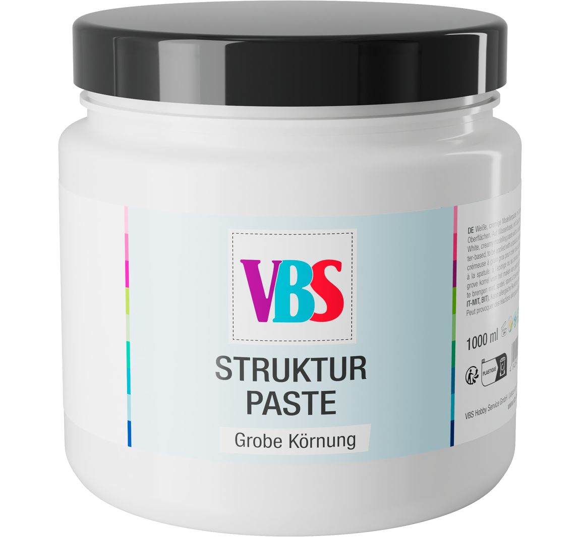 VBS Structuurpasta "Grove korrel" - 1000 ml