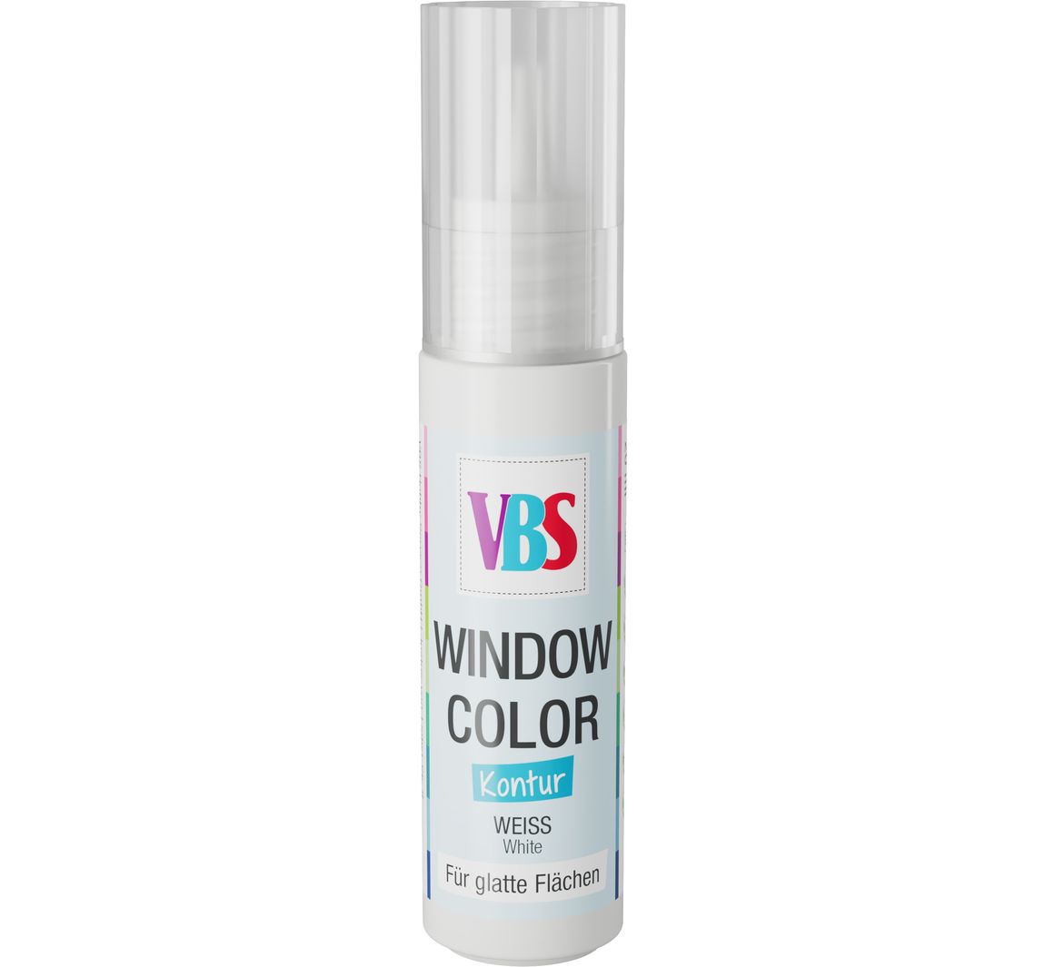 VBS Window Color contour, 20 ml - Wit